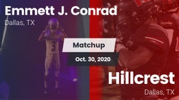 Matchup: Conrad vs. Hillcrest  2020