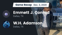 Recap: Emmett J. Conrad  vs. W.H. Adamson  2020
