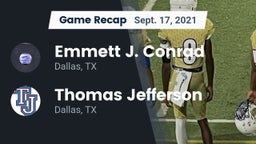 Recap: Emmett J. Conrad  vs. Thomas Jefferson  2021