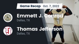 Recap: Emmett J. Conrad  vs. Thomas Jefferson  2022
