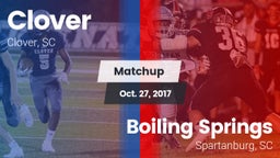 Matchup: Clover vs. Boiling Springs  2017
