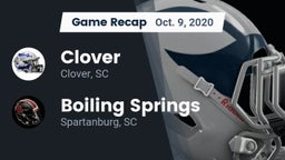 Recap: Clover  vs. Boiling Springs  2020
