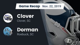 Recap: Clover  vs. Dorman  2019