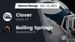 Recap: Clover  vs. Boiling Springs  2021