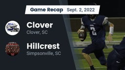 Recap: Clover  vs. Hillcrest  2022