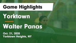 Yorktown  vs Walter Panas Game Highlights - Oct. 21, 2020