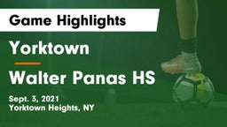 Yorktown  vs Walter Panas HS Game Highlights - Sept. 3, 2021