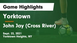 Yorktown  vs John Jay  (Cross River) Game Highlights - Sept. 23, 2021