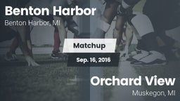 Matchup: Benton Harbor vs. Orchard View  2016