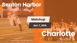 Matchup: Benton Harbor vs. Charlotte  2016