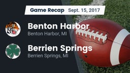Recap: Benton Harbor  vs. Berrien Springs  2017