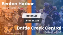 Matchup: Benton Harbor vs. Battle Creek Central  2018