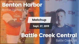 Matchup: Benton Harbor vs. Battle Creek Central  2019