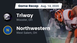 Recap: Triway  vs. Northwestern  2020