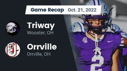 Recap: Triway  vs. Orrville  2022