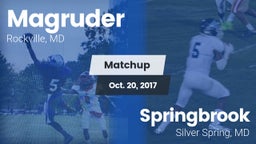 Matchup: Magruder vs. Springbrook  2017