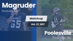 Matchup: Magruder vs. Poolesville  2017