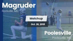 Matchup: Magruder vs. Poolesville  2018