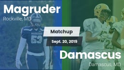 Matchup: Magruder vs. Damascus  2019
