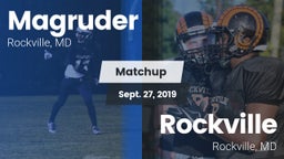 Matchup: Magruder vs. Rockville  2019