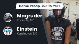 Recap: Magruder  vs. Einstein  2021