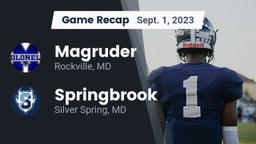 Recap: Magruder  vs. Springbrook  2023
