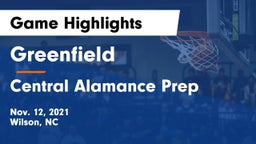 Greenfield  vs Central Alamance Prep Game Highlights - Nov. 12, 2021