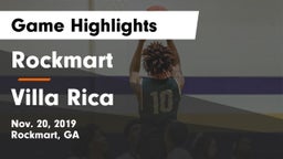 Rockmart  vs Villa Rica  Game Highlights - Nov. 20, 2019