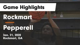 Rockmart  vs Pepperell  Game Highlights - Jan. 21, 2020