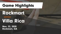 Rockmart  vs Villa Rica  Game Highlights - Nov. 22, 2020