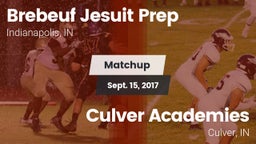 Matchup: Brebeuf Jesuit Prep vs. Culver Academies 2017