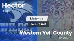 Matchup: Hector vs. Western Yell County  2019