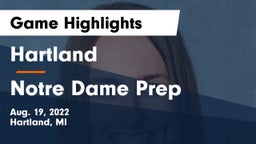 Hartland  vs Notre Dame Prep  Game Highlights - Aug. 19, 2022