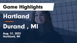 Hartland  vs Durand , MI Game Highlights - Aug. 31, 2022