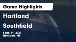 Hartland  vs Southfield Game Highlights - Sept. 24, 2022
