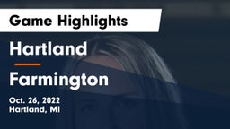 Hartland  vs Farmington  Game Highlights - Oct. 26, 2022