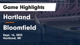 Hartland  vs Bloomfield Game Highlights - Sept. 16, 2023