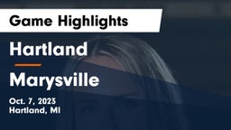 Hartland  vs Marysville Game Highlights - Oct. 7, 2023