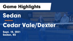 Sedan  vs Cedar Vale/Dexter  Game Highlights - Sept. 18, 2021