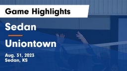 Sedan  vs Uniontown  Game Highlights - Aug. 31, 2023