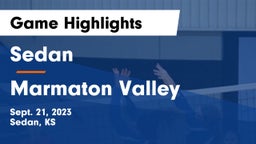 Sedan  vs Marmaton Valley  Game Highlights - Sept. 21, 2023