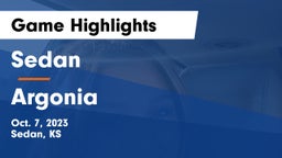 Sedan  vs Argonia Game Highlights - Oct. 7, 2023