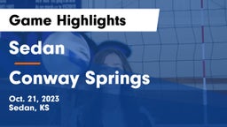 Sedan  vs Conway Springs  Game Highlights - Oct. 21, 2023