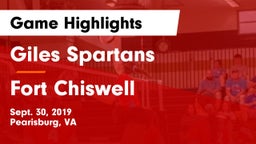 Giles  Spartans vs Fort Chiswell  Game Highlights - Sept. 30, 2019
