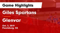 Giles  Spartans vs Glenvar  Game Highlights - Oct. 3, 2019
