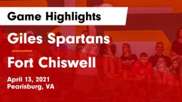 Giles  Spartans vs Fort Chiswell  Game Highlights - April 13, 2021