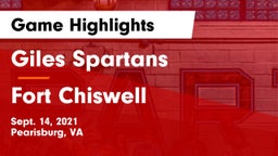 Giles  Spartans vs Fort Chiswell  Game Highlights - Sept. 14, 2021