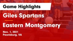 Giles  Spartans vs Eastern Montgomery  Game Highlights - Nov. 1, 2021