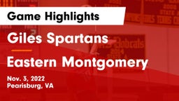 Giles  Spartans vs Eastern Montgomery  Game Highlights - Nov. 3, 2022