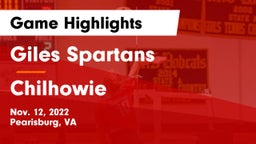 Giles  Spartans vs Chilhowie  Game Highlights - Nov. 12, 2022